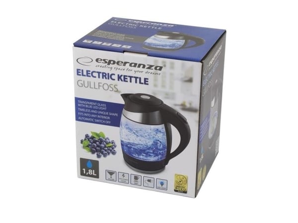 Esperanza GULLFOSS - Vattenkokare - 1.8 liter - 2.2 kW