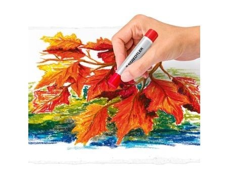 Farveblyant Staedtler Olie pastel ass. farver m/24 stk.