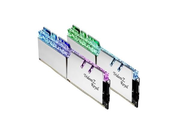 G.Skill Trident Z Royal Series - DDR4 - sett - 32 GB: 2 x 16 GB - DIMM 288-pin - 3600 MHz / PC4-28800 - CL18 - 1.35 V - ikke-bufret - ikke-ECC - sølv
