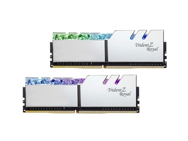 G.Skill Trident Z Royal Series - DDR4 - sett - 32 GB: 2 x 16 GB - DIMM 288-pin - 3600 MHz / PC4-28800 - CL18 - 1.35 V - ikke-bufret - ikke-ECC - sølv