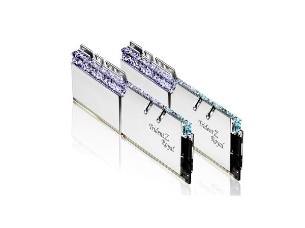 G.Skill Trident Z Royal Series - DDR4 - sett - 32 GB: 2 x 16 GB - DIMM 288-pin - 3600 MHz / PC4-28800 - CL18 - 1.35 V - ikke-bufret - ikke-ECC - sølv