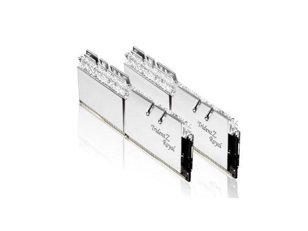 G.Skill Trident Z Royal Series - DDR4 - sett - 32 GB: 2 x 16 GB - DIMM 288-pin - 3600 MHz / PC4-28800 - CL18 - 1.35 V - ikke-bufret - ikke-ECC - sølv