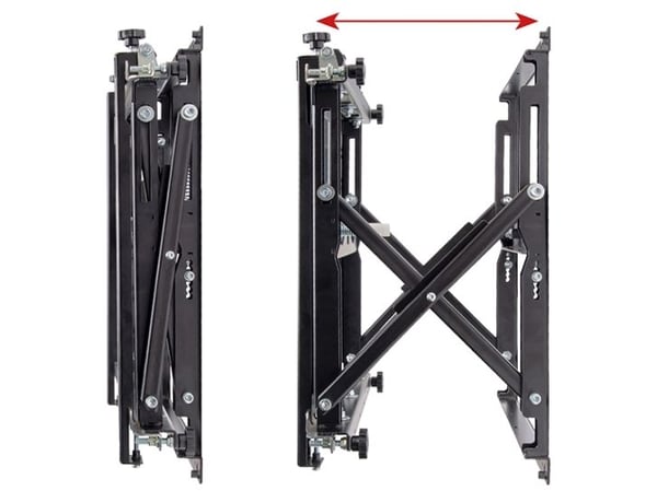 B-TECH PRO Install BT8310XL - Monteringssett (veggmontering) - utsprettende - for flatpanel - robust - svart - skjermstørrelse: 42"-120" - stangmon...