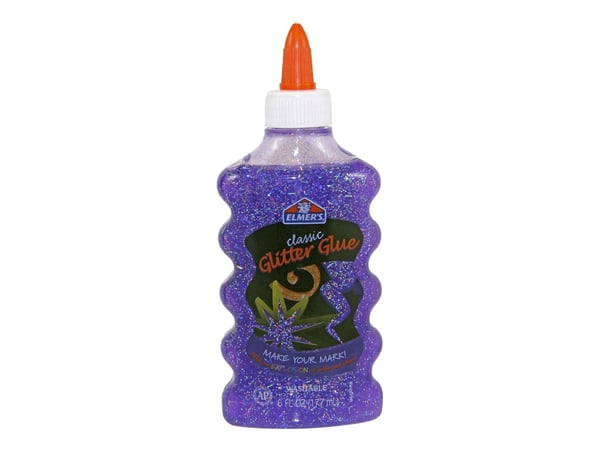 Elmer's Glitterlim lilla 177ml til slim