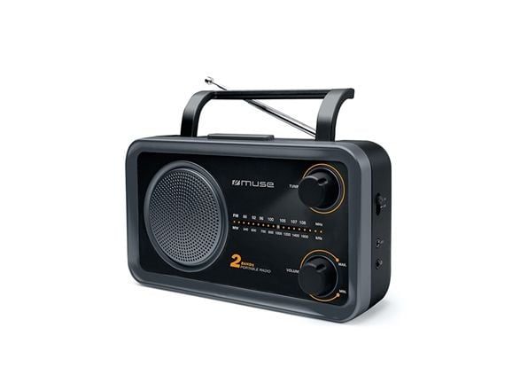 Muse M-06DS, Bærbar, Analog, FM, MW, 7,62 cm (3"), 3,5 mm, Sort, Grå