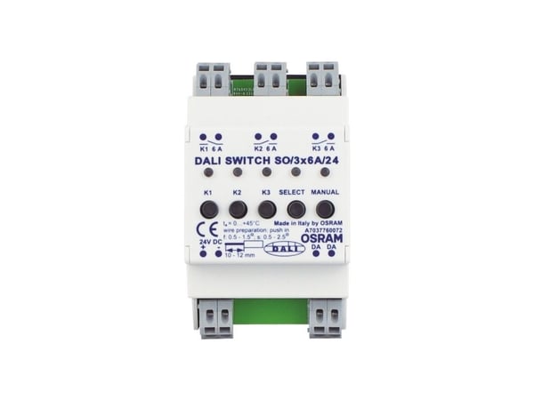 Osram DALI SWITCH SO, 0 - 45 °C, 54 mm, 96 mm, 62 mm, 169,53 g