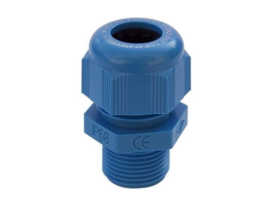SIB F7421600E, Blå, Polyamidi, 50 stk, M16, 1 cm, IP68