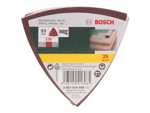 Bosch SLIBEBLAD DELTA K120 25 kpl PL
