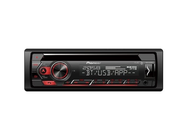 Pioneer DEH-S420BT, Musta, Punainen, 1 DIN, 200 W, CD,CD-R,CD-RW, Android, iOS, PTY