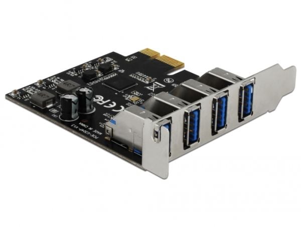 DeLock - USB-adapter - PCIe 2.0 lavprofil - USB 3.0 x 4