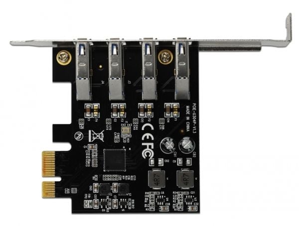 DeLock - USB-adapter - PCIe 2.0 lavprofil - USB 3.0 x 4