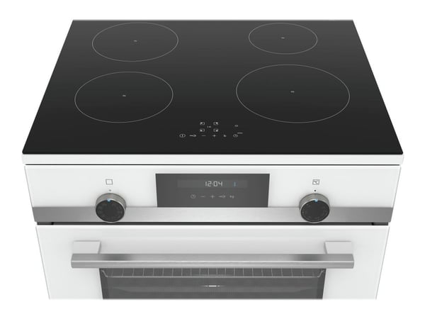 Siemens iQ500 HL9S5E020U - Komfyr - frittstående - bredde: 60 cm - dybde: 60 cm - høyde: 90 cm - med selvrens - hvit