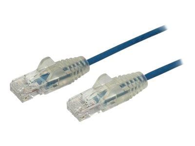 StarTech.com 2m Slim LSZH CAT6 Ethernet-kaapeli, 10 Gigabit Snagless RJ45 100W PoE Patch Cord, CAT 6 10GbE UTP verkkokaapeli w/Strain Relief, sinin...