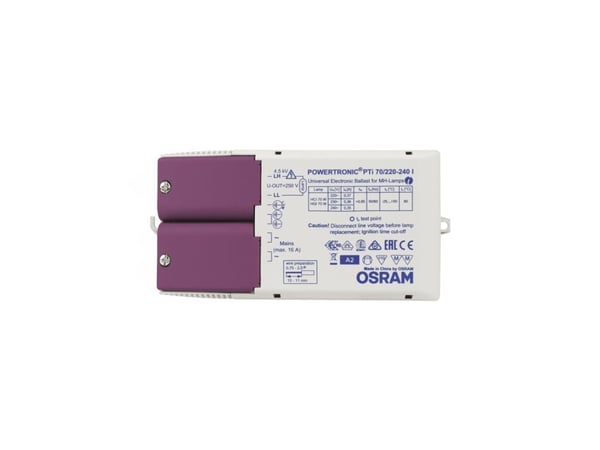 Osram PTi 70/220...240 I, 50 000 t, -25 - 50 °C, 198 - 264 V, 50/60 Hz, 45 A, 83 mm