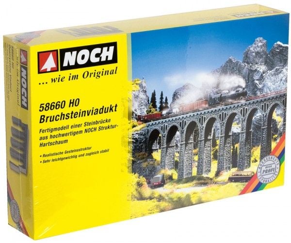 NOCH Quarrystone Viaduct, HO (1:87), Grå