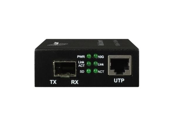 ALLNET ALL-MC109-SFP+, 10000 Mbit/s, 10Base-T, 100Base-TX, 1000Base-T, Gigabit Ethernet, 10GBASE-T, 10GBASE-R, 1000BASE-X, Full