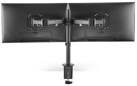 Gearlab - Monteringssett - for 2 skjermer - plastikk, aluminium, stål - matt svart - skjermstørrelse: 13"-27" - skrivebordsmonterbar