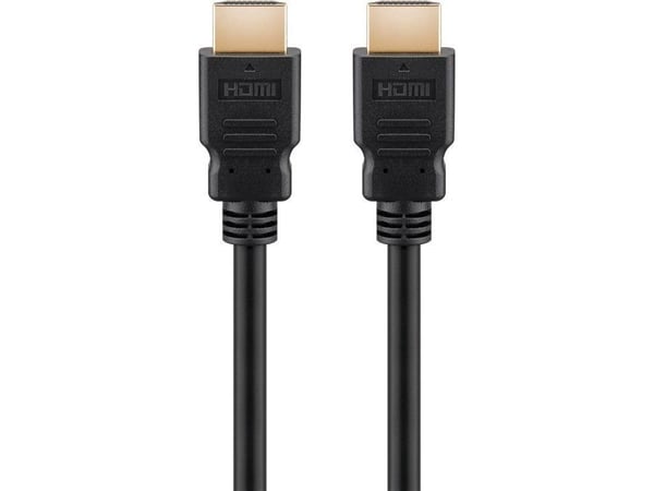 Goobay 41083, 1,5 m, HDMI Type A (Standard), 2 x HDMI Type A (Standard), 48 Gbit/s, musta