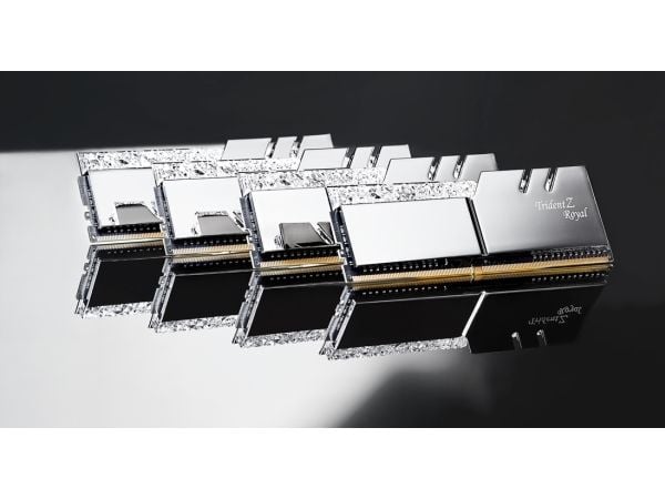 G.Skill Trident Z Royal Series - DDR4 - sett - 64 GB: 4 x 16 GB - DIMM 288-pin - 3600 MHz / PC4-28800 - CL16 - 1.35 V - ikke-bufret - ikke-ECC - sølv