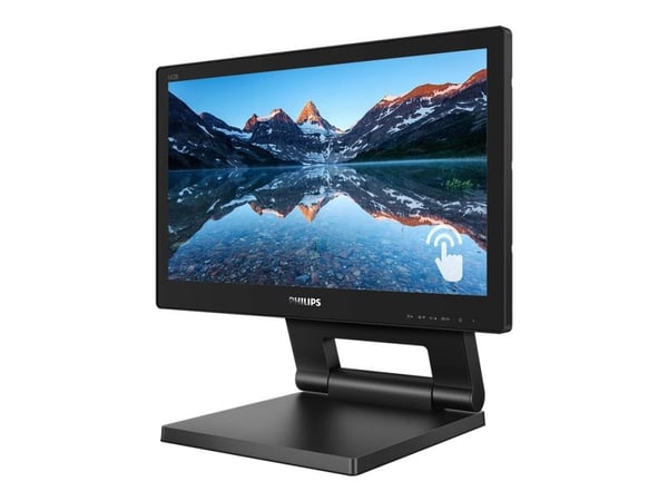 Philips B Line 162B9T - LED-skärm - 16" (15.6" visbar) - pekskärm - 1366 x 768 @ 60 Hz - TN - 220 cd/m² - 500:1 - 4 ms - HDMI, DVI, DisplayPort, VG...
