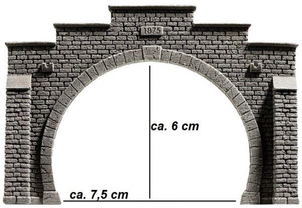 NOCH-tunnelin portaali, N (1:160), Grå