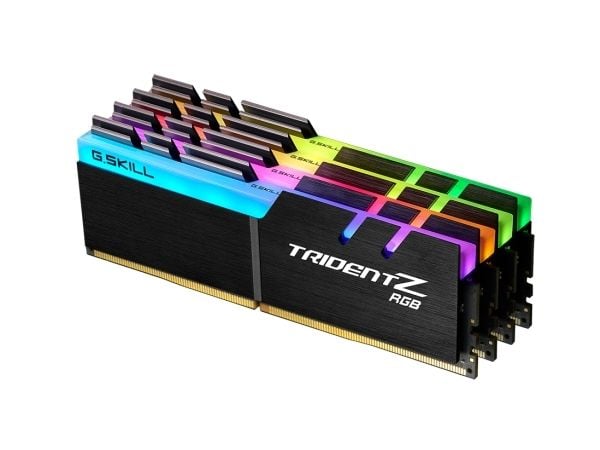 G.Skill TridentZ RGB Series - DDR4 - sett - 32 GB: 4 x 8 GB - DIMM 288-pin - 4000 MHz / PC4-32000 - CL18 - 1.35 V - ikke-bufret - ikke-ECC