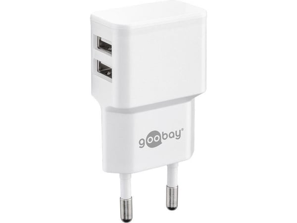 Goobay 44979, Innendørs, AC, 5 V, 2,4 A, 1 m, Hvit