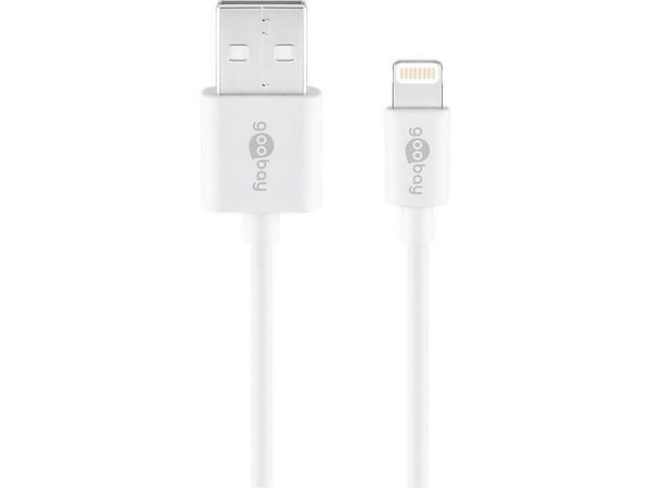 Goobay 44979, Innendørs, AC, 5 V, 2,4 A, 1 m, Hvit
