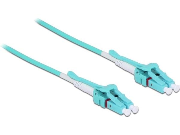 Delock - Nettverkskabel - LC multimodus (hann) til LC multimodus (hann) - 2 m - fiberoptisk - 50 / 125 mikroner - OM3 - halogenfri, uniboot - akvam...