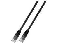 EFB-Elektronik RJ45 patchkabel Kat.6 U/UTP PVC CCA svart 3m Produsent: EFB Elektronik (K8100SW.3)