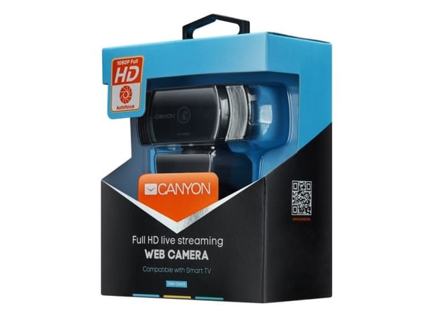 Canyon CNS-CWC5 - Nettkamera - farge - 2 MP - 1920 x 1080 - lyd - USB 2.0 - MJPEG, YUV