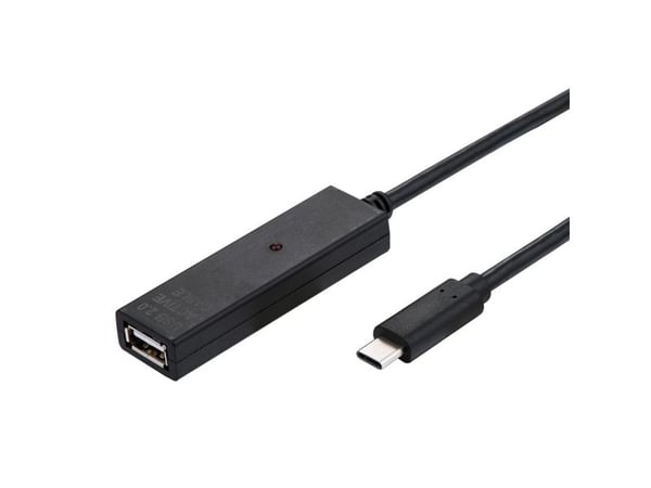Value 12.99.1113, 15 m, USB C, USB A, USB 2.0, 480 Mbit/s, Musta