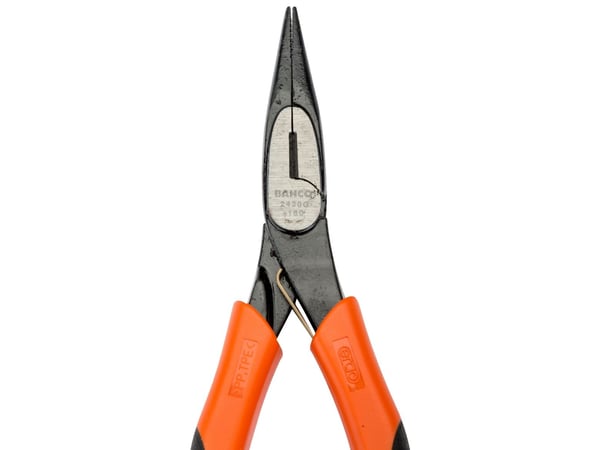 Bahco Nese tang, Ergonomisk to-komponent håndtak, 1,42 cm, 3,3 cm, 7,5 mm, Polypropylen (PP), Stål, Termoplast, Svart, Oransje, 140 mm