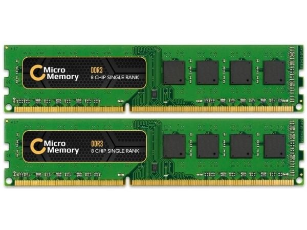 CoreParts - DDR3 - sett - 8 GB: 2 x 4 GB - DIMM 240-pin - 1600 MHz / PC3-12800 - ikke-bufret - ikke-ECC