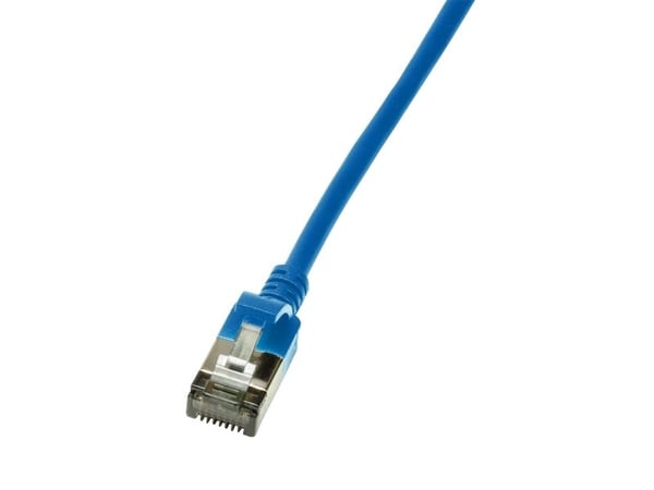 LogiLink CQ9026S, 0,5 m, Cat6a, U/FTP (STP), RJ-45, RJ-45, Blå