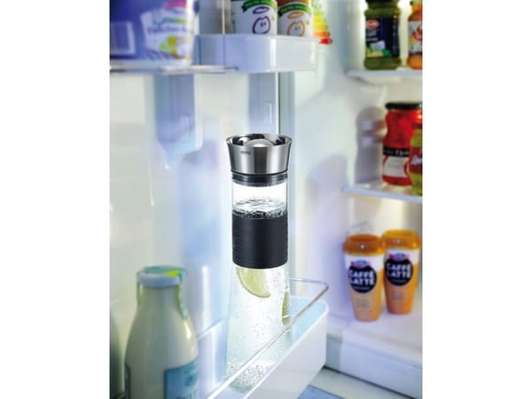 GEFU CASCADA, 1 L, Plast, Rustfritt stål, Svart, Rustfritt stål, Transparent, 90 mm, 90 mm, 303 mm