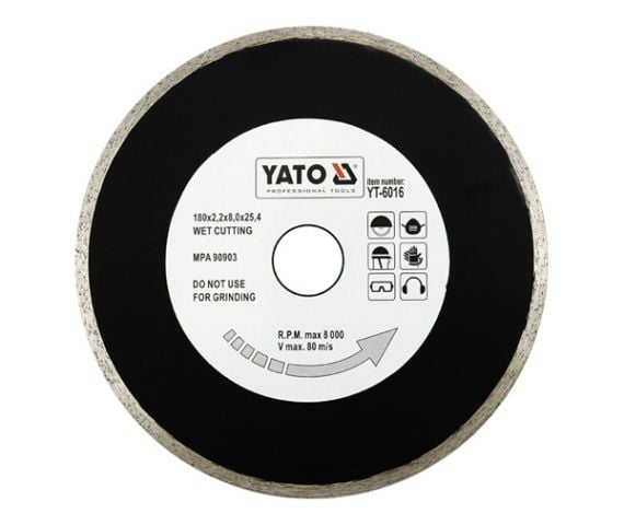 Yato YT-6016, Vått kutt, Keramisk, Glass, Porselen, 2,54 cm, 18 cm, 1 stykker