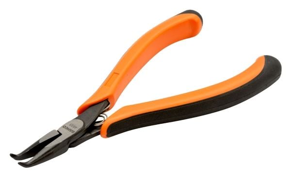 Bahco Spisstang, bøyd spiss 60°, 9 mm, 2,44 cm, 6,8 mm, Polypropylen (PP), Termoplast, Sort, Oransje, 130 mm