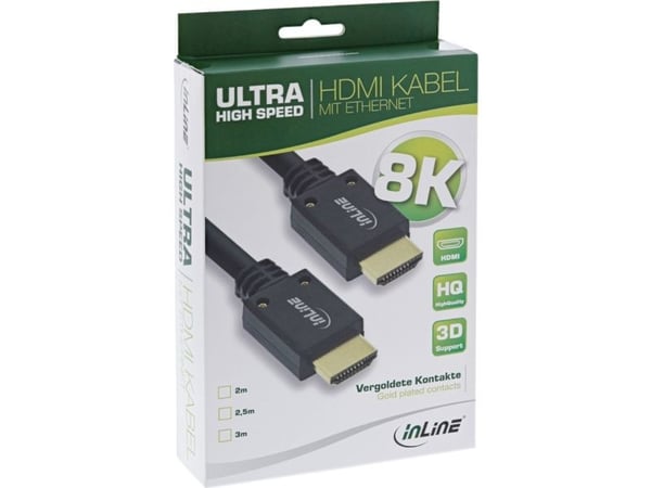 InLine 17903P HDMI-kaapeli 3 m HDMI-tyyppi A (standardi) Musta (17903P)