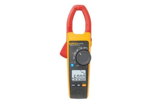 Fluke 374 FC, 0 - 600 V, 0 - 600 V, 0,1 mV, 0,1 mV, 0 - 2500 A, 0,1 - 600 A