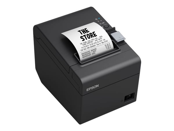 Epson TM T20III - Kvitteringsskriver - termolinje - Rull (7,95 cm) - 203 x 203 dpi - inntil 250 mm/sek - USB 2.0, seriell - kutter - svart
