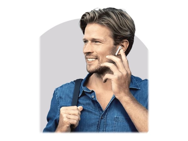 Huawei FreeBuds 3 - True wireless-hodetelefoner med mikrofon - ørepropp - Bluetooth - aktiv støydemping - keramisk hvit