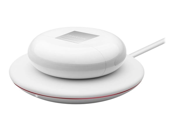 Huawei FreeBuds 3 - True wireless-hodetelefoner med mikrofon - ørepropp - Bluetooth - aktiv støydemping - keramisk hvit