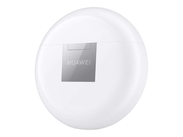 Huawei FreeBuds 3 - True wireless-hodetelefoner med mikrofon - ørepropp - Bluetooth - aktiv støydemping - keramisk hvit