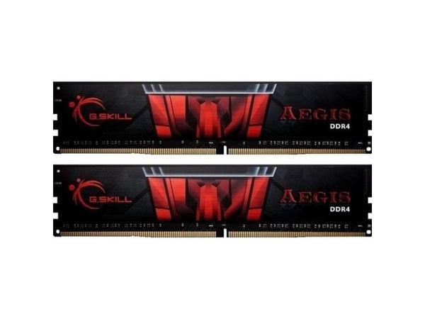 G.Skill AEGIS - DDR4 - sett - 16 GB: 2 x 8 GB - DIMM 288-pin - 3200 MHz / PC4-25600 - CL16 - 1.35 V - ikke-bufret - ikke-ECC