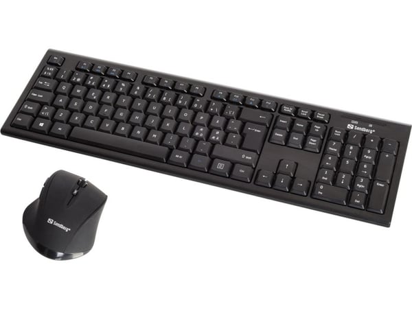 Sandberg DesktopSet - Tastatur- og mussett - trådløs - 2.4 GHz - Norsk