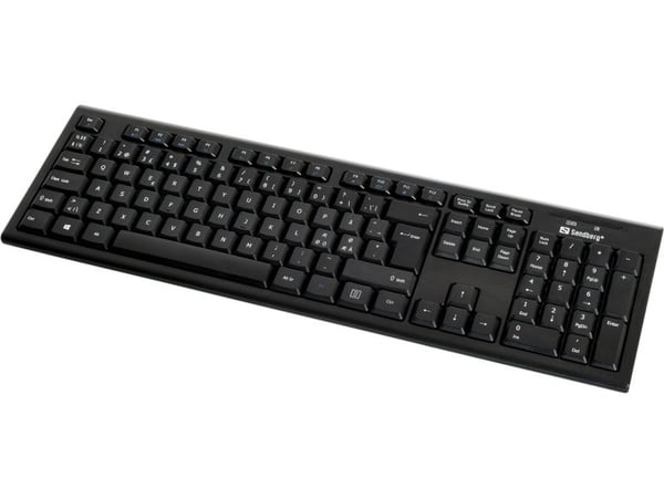 Sandberg DesktopSet - Tastatur- og mussett - trådløs - 2.4 GHz - Norsk