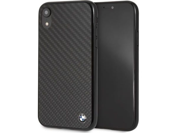 BMW BMHCI61MBC iPhone Xr hardcase case black Siganture-Carbon