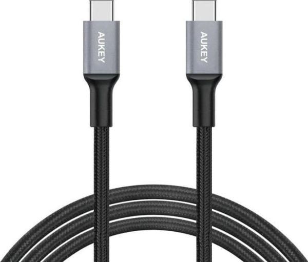 Aukey - USB-kabel - USB-C (hann) til USB-C (hann) - USB 2.0 - 2.4 A - 2 m