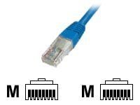 DIGITUS Premium - Koblingskabel - RJ-45 (hann) til RJ-45 (hann) - 0.5 m - UTP - CAT 5e - med støvel - blå